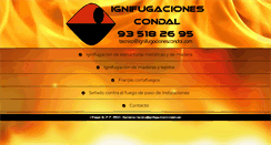 Desktop Screenshot of ignifugacionescondal.com